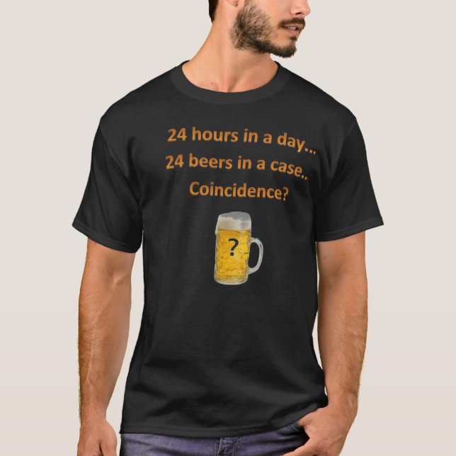 Funny playera beer 24 en a hours day… beer (Anverso)