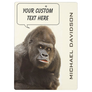 Funny portapapeles de monograma de personalizado d