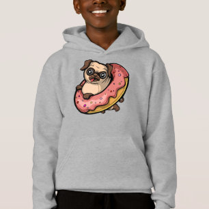 Funny Pug Dog Donut Lover Mascota
