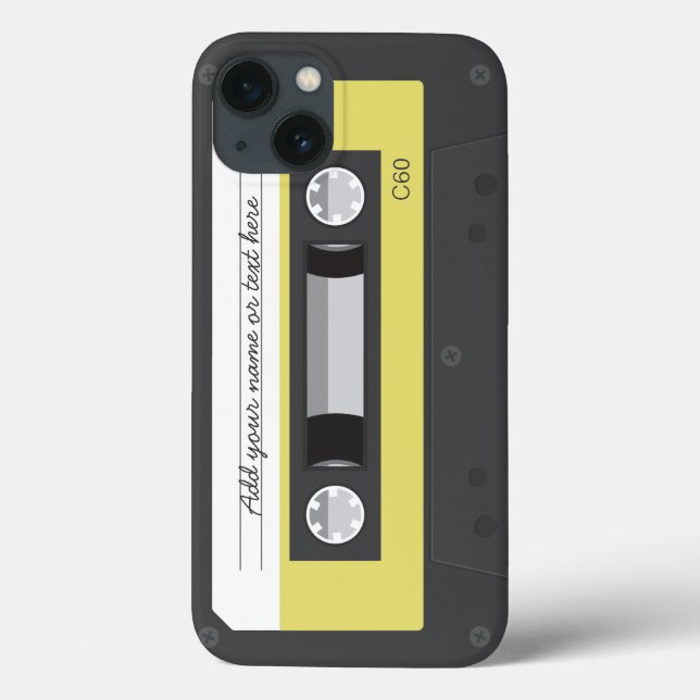 Funny Retro Music Cassette Tape iPhone 6 Funda (Reverso)