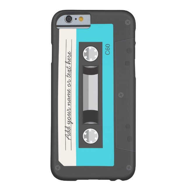 Funny Retro Music Cassette Tape iPhone 6 Funda (Reverso)
