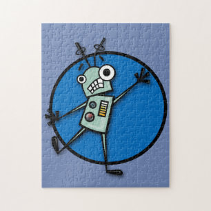 FUNNY ROBOT ILUSTRACION GRÁFICO VERTICAL PUZZLE