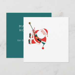 Funny Rock Climbing Navidades tarjetas de vacacion