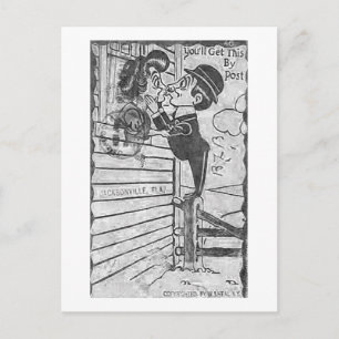 Funny Romantic Postal Postal Vintage Jacksonville