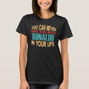 Funny Ronaldo Chiste de nombre de camiseta persona