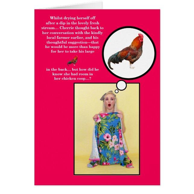 Funny Rude Adulto travieso Chiste Pinup Valentine  (Frente)