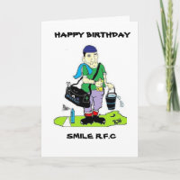 FUNNY RUGBY TARJETA DE CUMPLEAÑOS