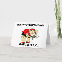 FUNNY RUGBY TARJETA DE CUMPLEAÑOS