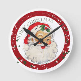 Funny Santa 2 ~ reloj de pared