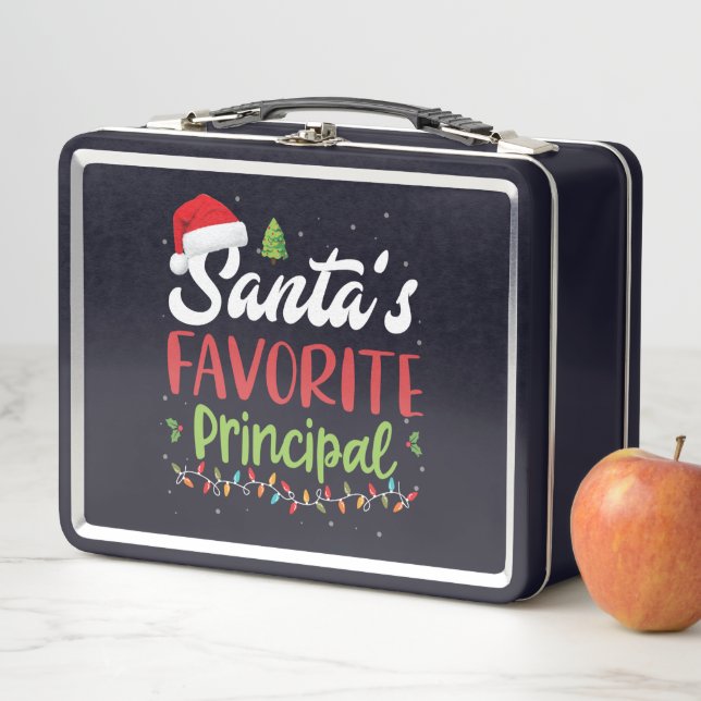 Funny Santa's Favorite Principal Christmas (In situ)