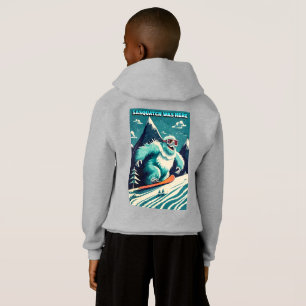 Funny Sasquatch Estuvo Aquí Snowboarding Winter