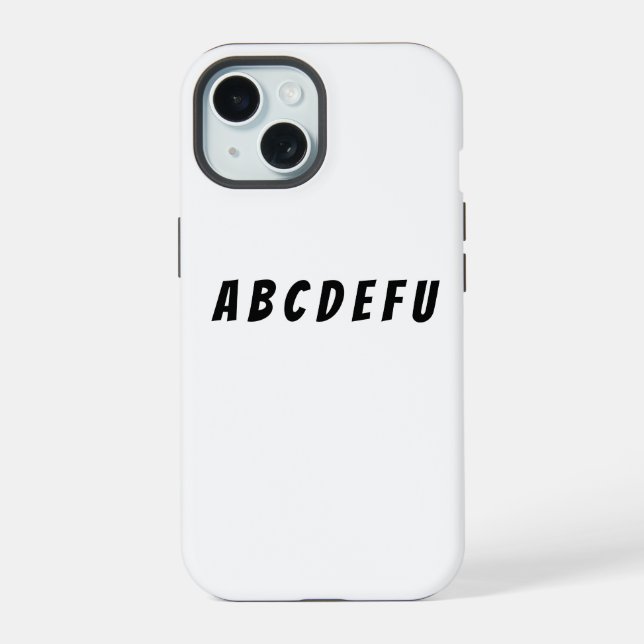 Funny Sassy Classic Minimalist Bold Phone Case (Reverso )