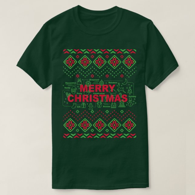 Funny Science & Biology Ugly Sweater Christmas 737 (Diseño del anverso)