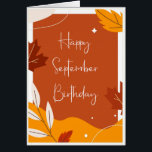 Funny September Month Birthday Autumn hojas<br><div class="desc">Funny September Month Birthday Autumn hojas</div>