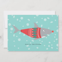 Funny Shark Merry Sharkmas Navidades