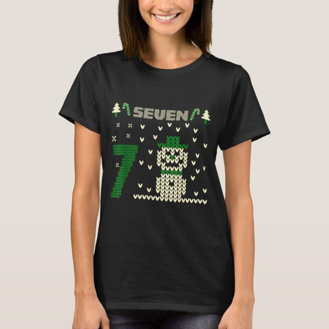 Funny Six Seven 6 7 Ugly Christmas Sweaters For Co (Anverso)