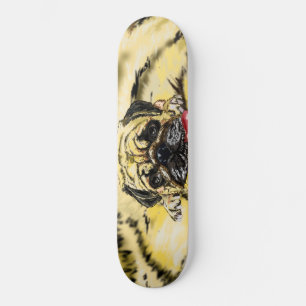 Funny SKateboard con Pug Dog