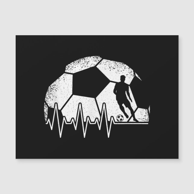 Funny Soccer Heartbeat Soccer Player (Anverso)