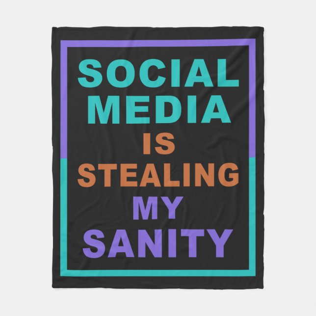 Funny "Social Media" cobija (Anverso)