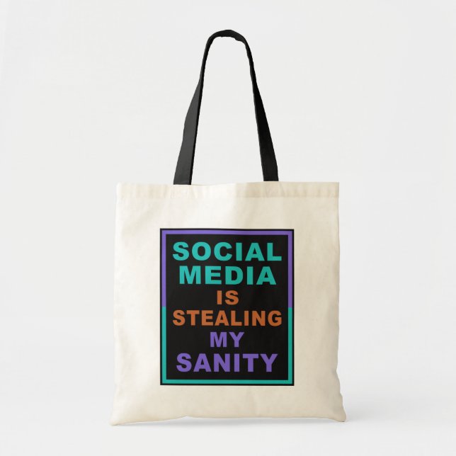 Funny "Social Media" con bolsas de té (Frente)