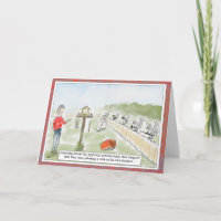 Funny Squirrel Personalizado Tarjeta de felicitaci