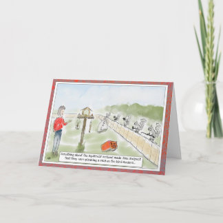 Funny Squirrel Personalizado Tarjeta de felicitaci