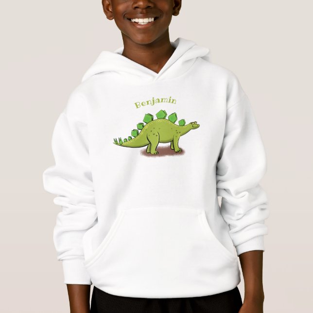 Funny stegosaurus dinosaur personalizado (Anverso)
