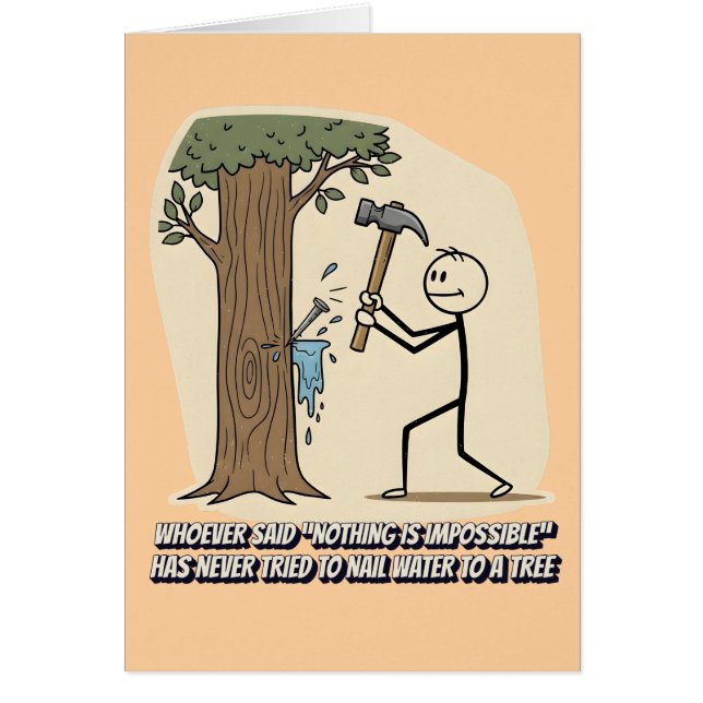 Funny stickman slogan (Frente)