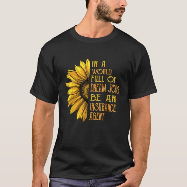 Funny Sunflower Camisetas Camisetas de agentes de  (Anverso)