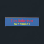 Funny Superjefe Jefe Oficina Puerta Rótulo Placa<br><div class="desc">Funny Boss Supervisor Manager Office Door Rótulo Plate</div>