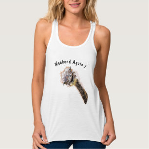 Funny Tank Top con Ostrich juguetón - Texto Person