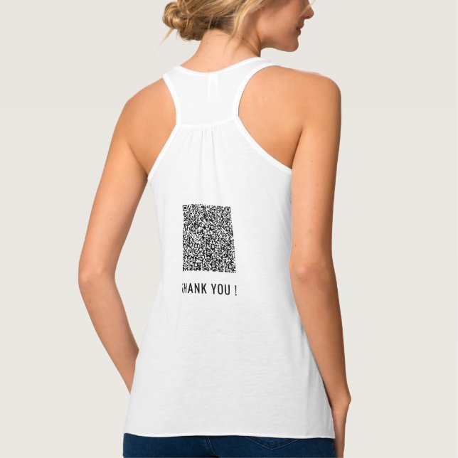 Funny Tank Top con tu información de análisis de c (Reverso)