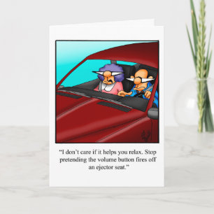 Funny tarjeta de aniversario de Boda