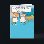 Funny tarjeta de cumpleaños de gato antiguo<br><div class="desc">Aquí hay una tarjeta de cumpleaños divertida que presenta a un gato que se está haciendo mayor y no puede olvidar lo que iba a hacer orinar después de entrar a la habitación. ¡Qué vergüenza! ¡Del creador del popular webcómic Captain Scratchy! ©2015 Chuck Ingwersen</div>