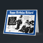 Funny tarjeta de cumpleaños de la escuela de capac<br><div class="desc">Graciosa tarjeta de cumpleaños de la escuela de entrenamiento de la policía del Reino Unido. El ilustracion personalizado muestra a la policía en una academia de policía aprendiendo a decir "Hola,  hola,  hola,  ¿qué es todo esto entonces?"</div>
