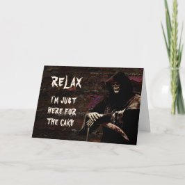 Funny tarjeta de cumpleaños Grim Reaper