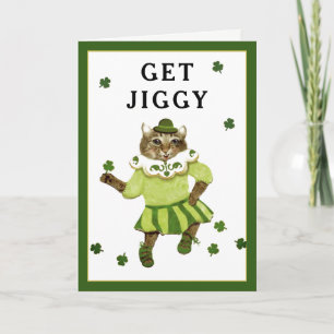 Funny tarjeta de cumpleaños irlandesa