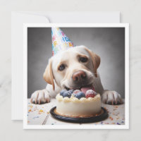 Funny tarjeta de cumpleaños labrador, labrador
