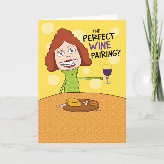 Funny tarjeta de cumpleaños perfecta para mujer (Anverso)