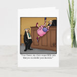 Funny Tarjeta de felicitación Humor Blank para abo<br><div class="desc">Personajes de caricatura maravillosamente graciosos y un poco sarcásticos en situaciones y ambientes divertidos, muy divertidos por el carácter maravillosamente gracioso y un poco sarcástico que conoces. Difunde algunas risas con esta graciosa tarjeta de saludo del abogado del caricaturista sindicado Bill Abbott. Espectickles ha aparecido en Reader's Digest, Saturday Evening...</div>