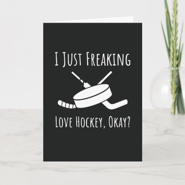 Funny tarjeta de hockey Canadá Santa Claus Lover j (Anverso)