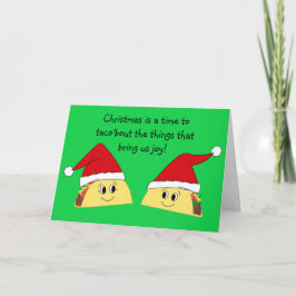 Funny tarjeta de Navidades de Taco