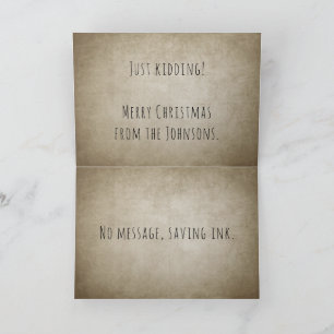 Funny tarjeta de Navidades genéricos para bolsa de