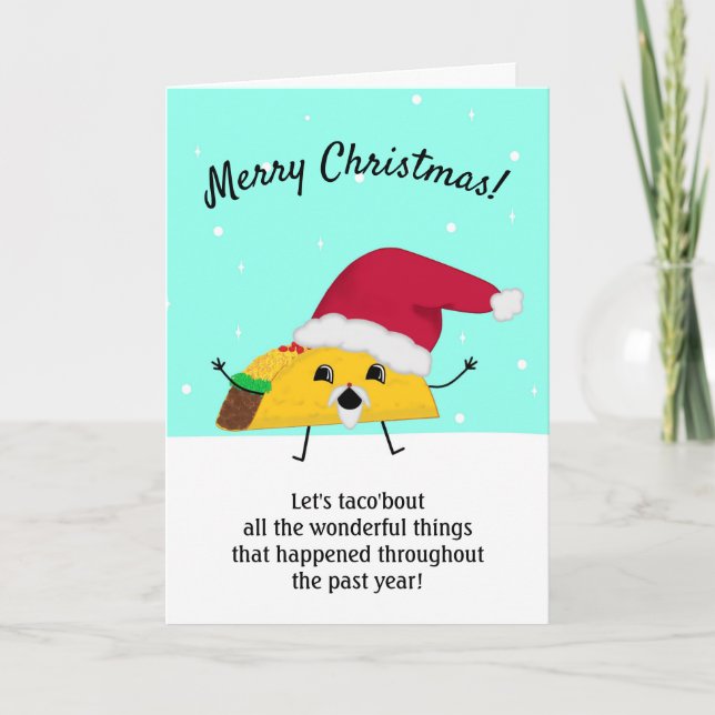 Funny Tarjeta de Navidades Taco 2020 (Anverso)