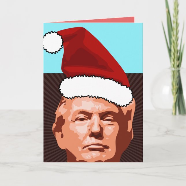 Funny tarjeta de tarjetas de Navidades Donald Trum (Anverso)