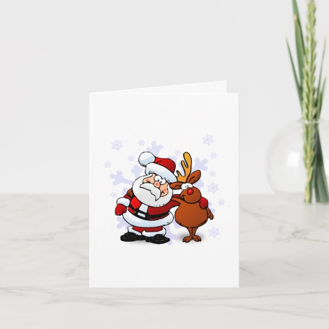 Funny tarjeta de vacaciones para Navidades de Sant (Anverso)