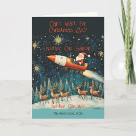 Funny tarjeta de vacaciones para Navidades de Sant
