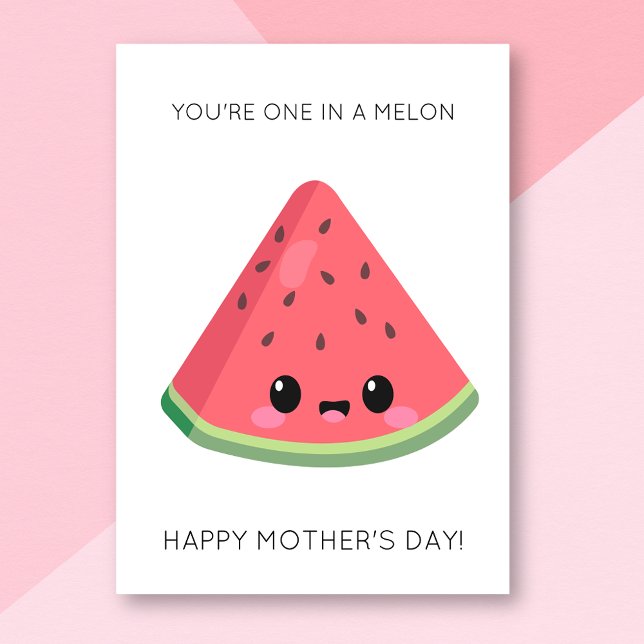 Funny tarjeta del día de la madre de la sandía (Subido por el creador)