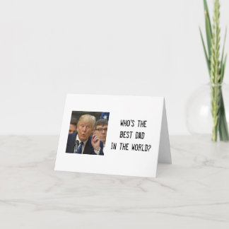 Funny tarjeta del Día de los Padres Trump