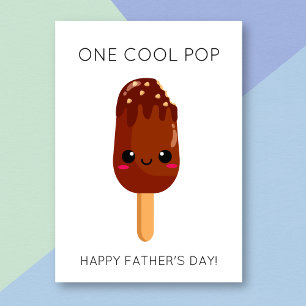 Funny tarjeta del día del papá del papá del pop de